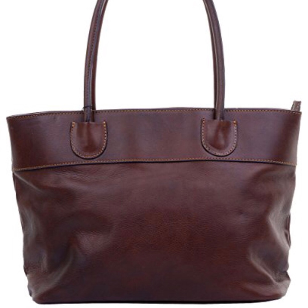 ITALIAN LEATHER HANDBAG BOOKBAG